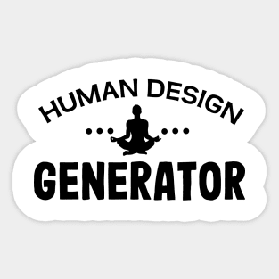 Human design generator Sticker